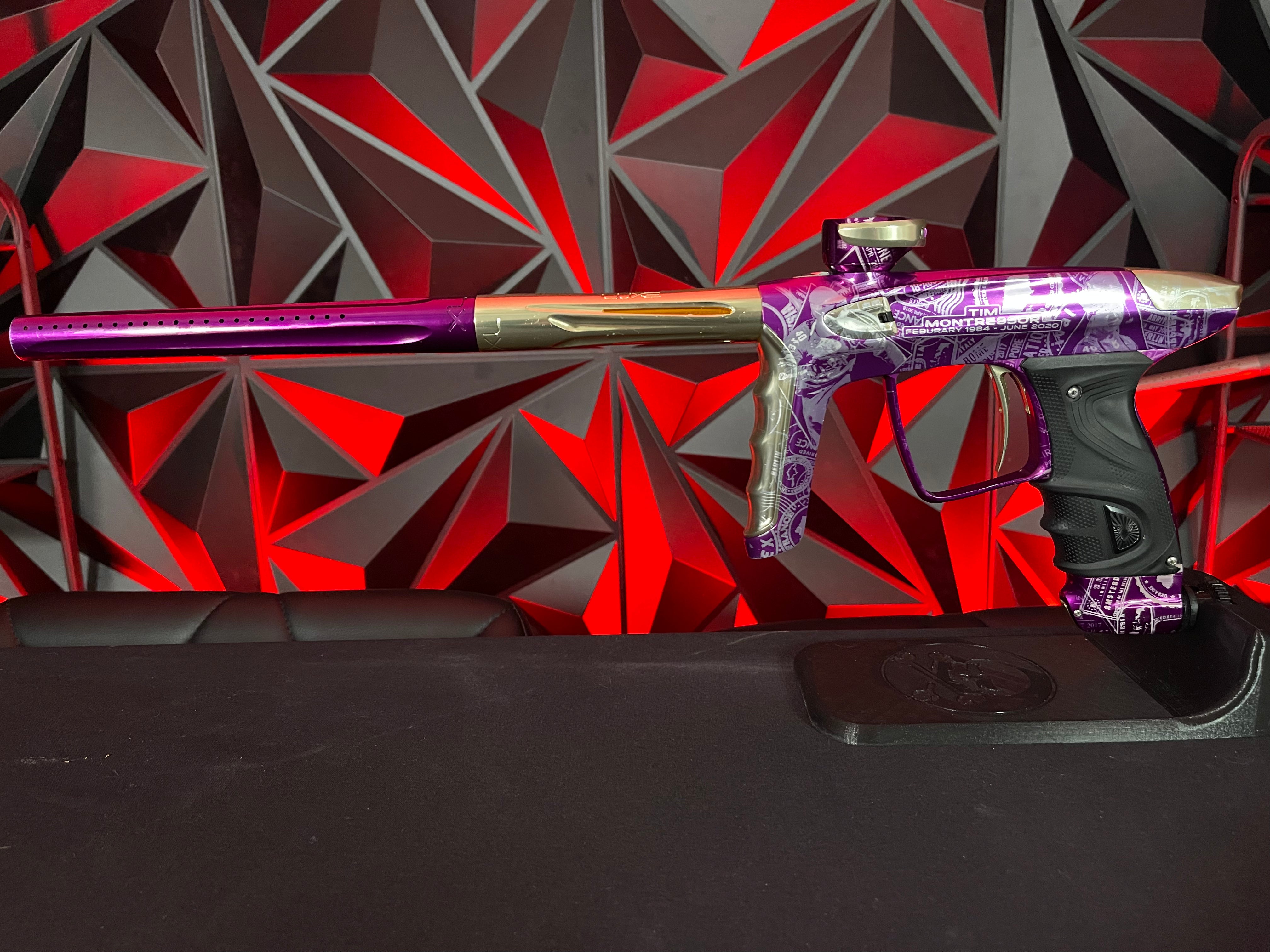 Used DLX Luxe TM40 Paintball Gun - LE Commemorative Edition Purple/Gold **Misprint**