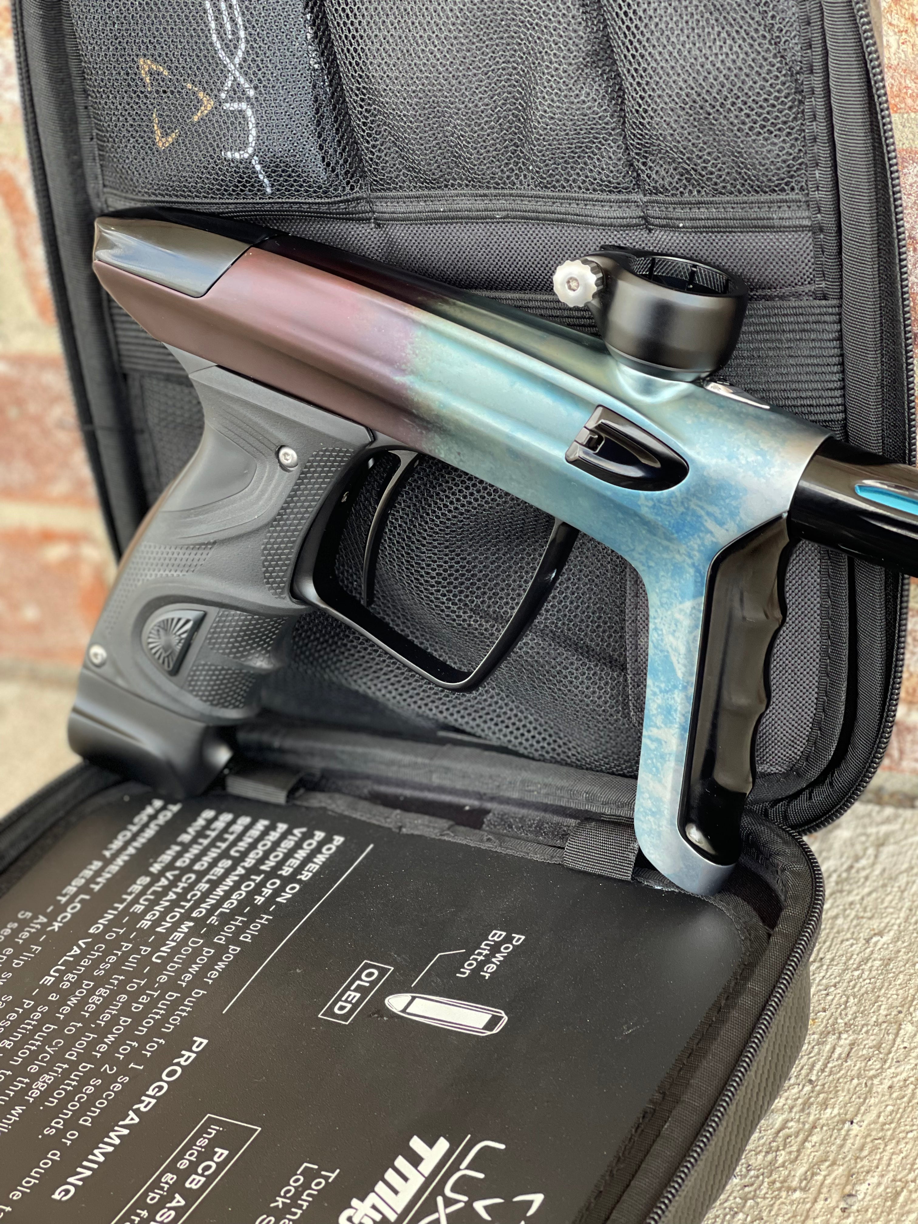 Used DLX Luxe TM40 Paintball Gun - Black Ice Fade