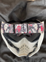Used V-Force Grills Paintball Mask - White - Addition Lenses