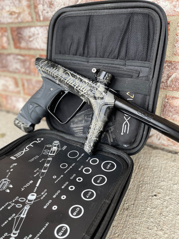 Used DLX Luxe Ice Paintball Gun - Gloss Black/Dust Black w/ CK "Lucille is Thirsty" Laser Engraving