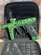 Used DLX Luxe Ice Paintball Gun - LE Dust Green/Black 3D Splash #7 of 20