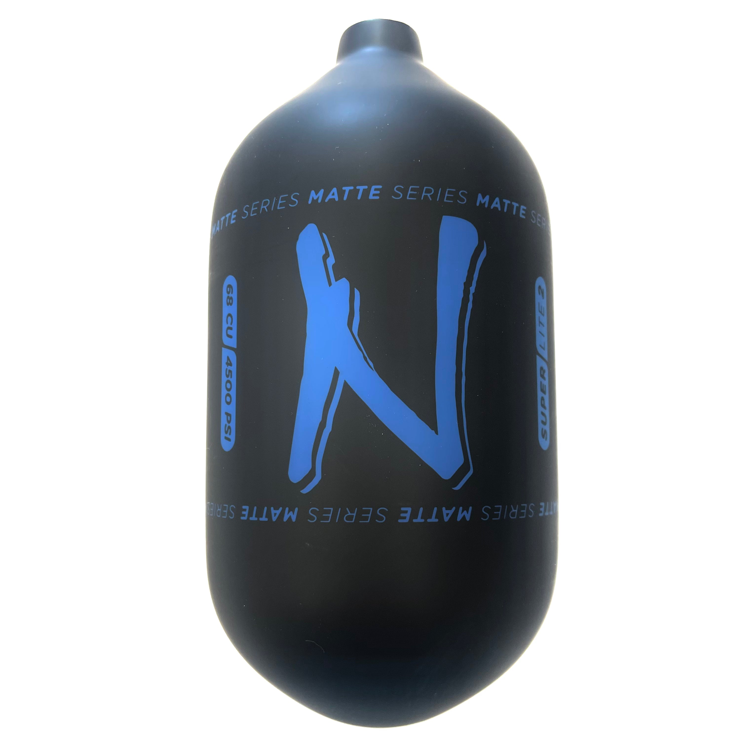 Ninja SL2 68/4500 "Matte Series" Carbon Fiber Paintball Tank BOTTLE ONLY - Black/Blue (BORN DATE 04/2022)