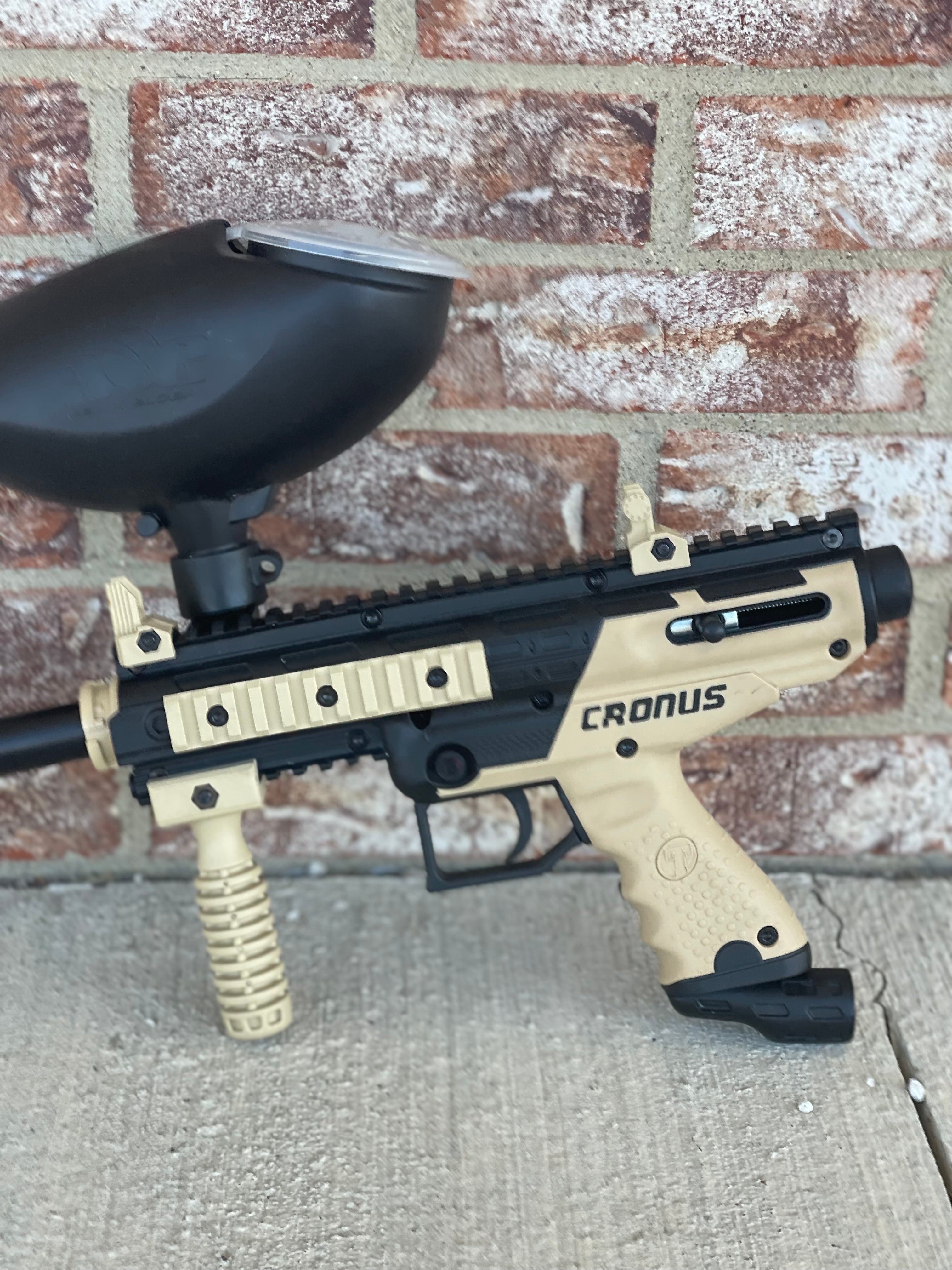 Used Tippmann Cronus Basic - Tan w/ GXG Gravity Loader