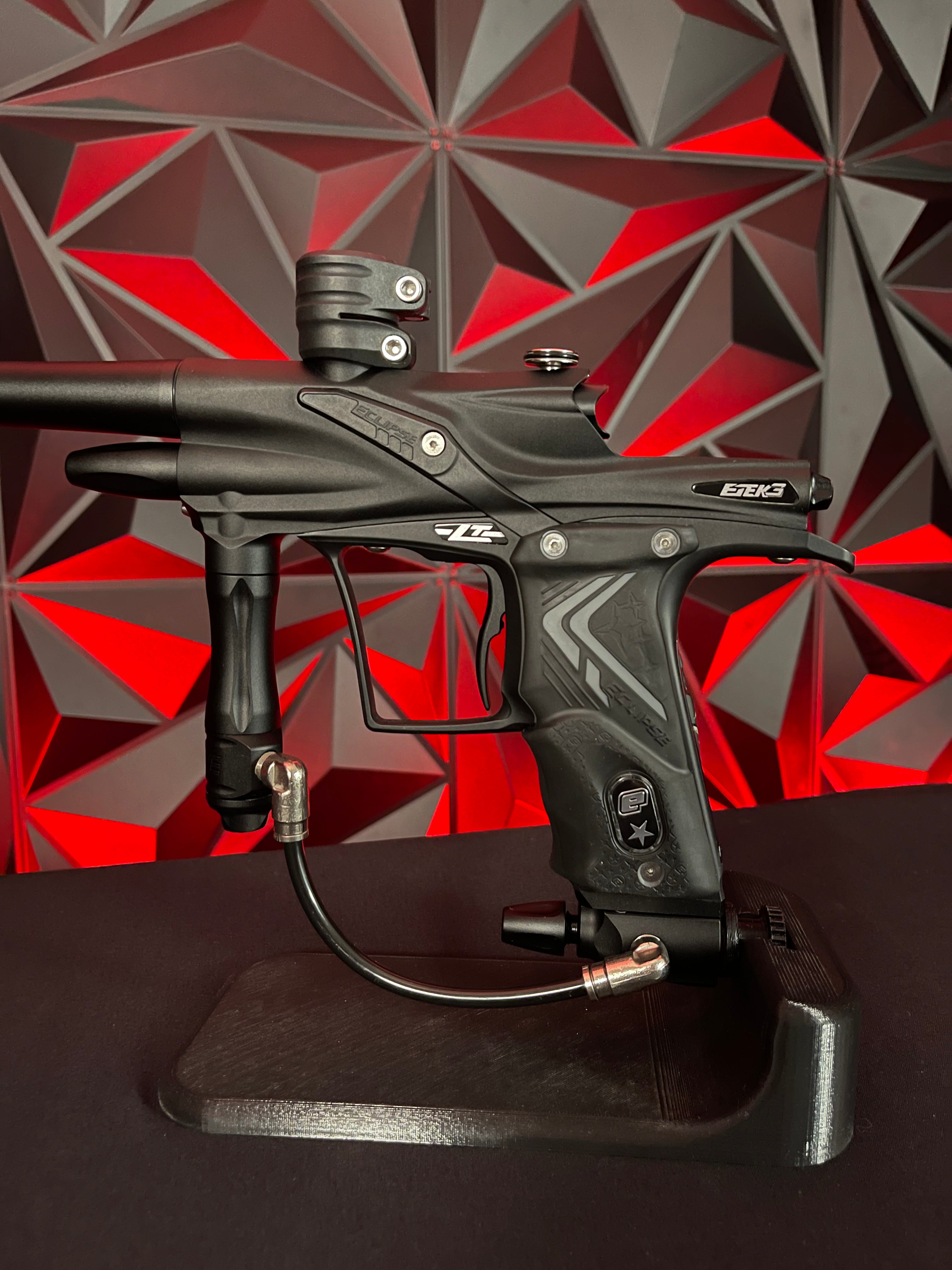 Used Eclipse Etek 3 LT Paintball Gun Black Punishers Paintball
