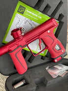 Used Planet Eclipse 170R Paintball Gun - Dust Red w/Red Grip Kit, Deuce Trigger, and ST3 Bolt