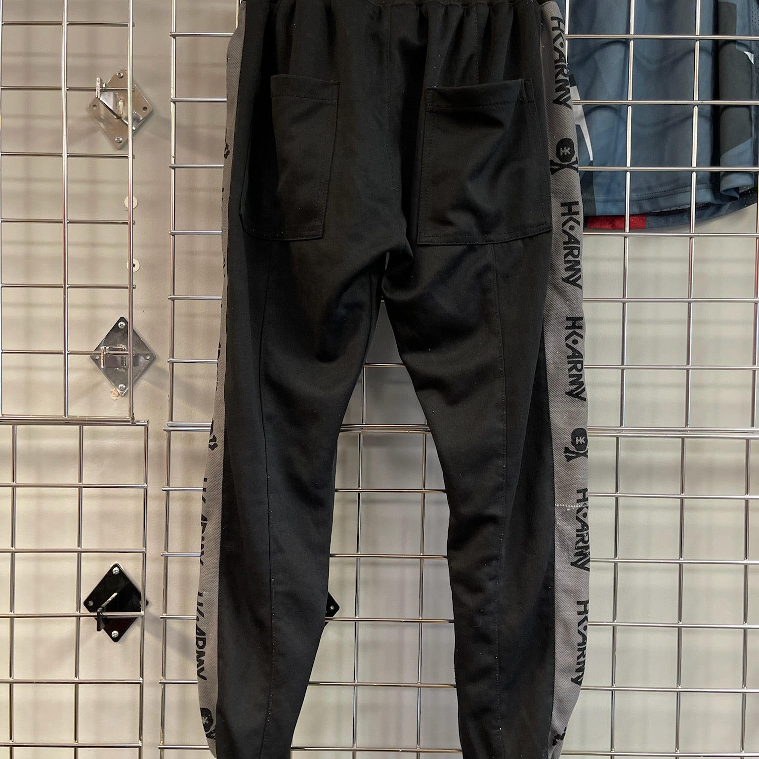Used HK Army Track Jogger Paintball Pants- Black/Grey - Medium