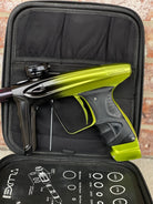 Used DLX Luxe Ice Paintball Gun - Limited Edition *1 of 10* Black/Slime Green w/ Black and Tan Back Grip