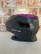 Used Virtue Spire IV 280 Paintball Loader - Black w/ Purple EVO Speed feed