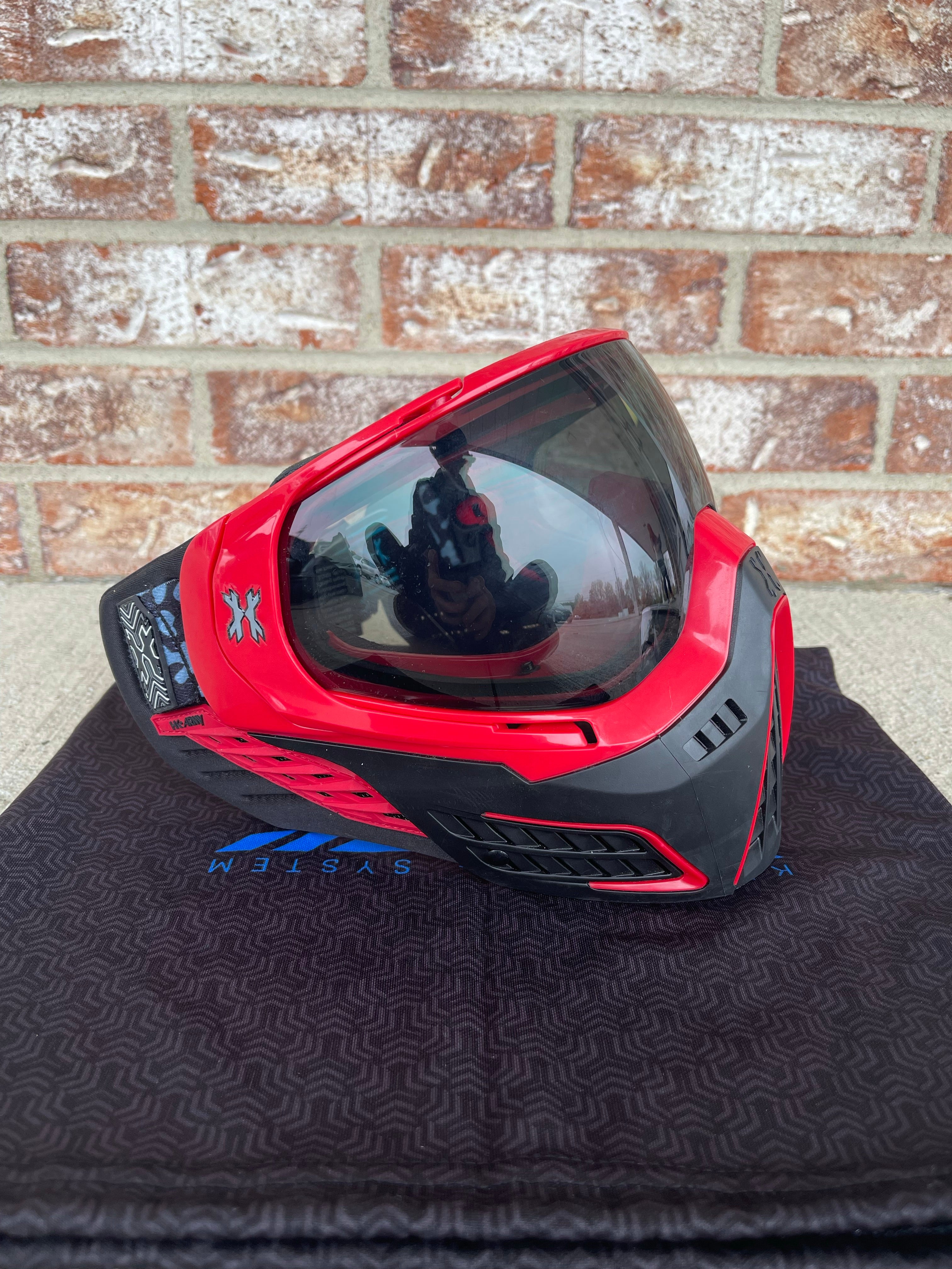 Used HK Army KLR Goggle - Black / Red