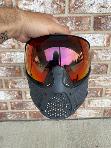 Used Carbon LESS Paintball Mask - Coal (Black)