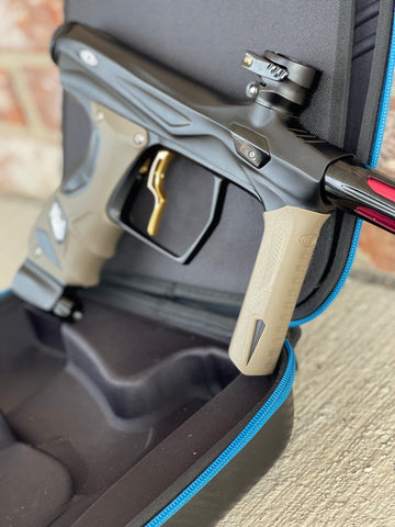 Used Shocker Amp Paintball Gun - Black w/ Gold Infamous Deuce Trigger