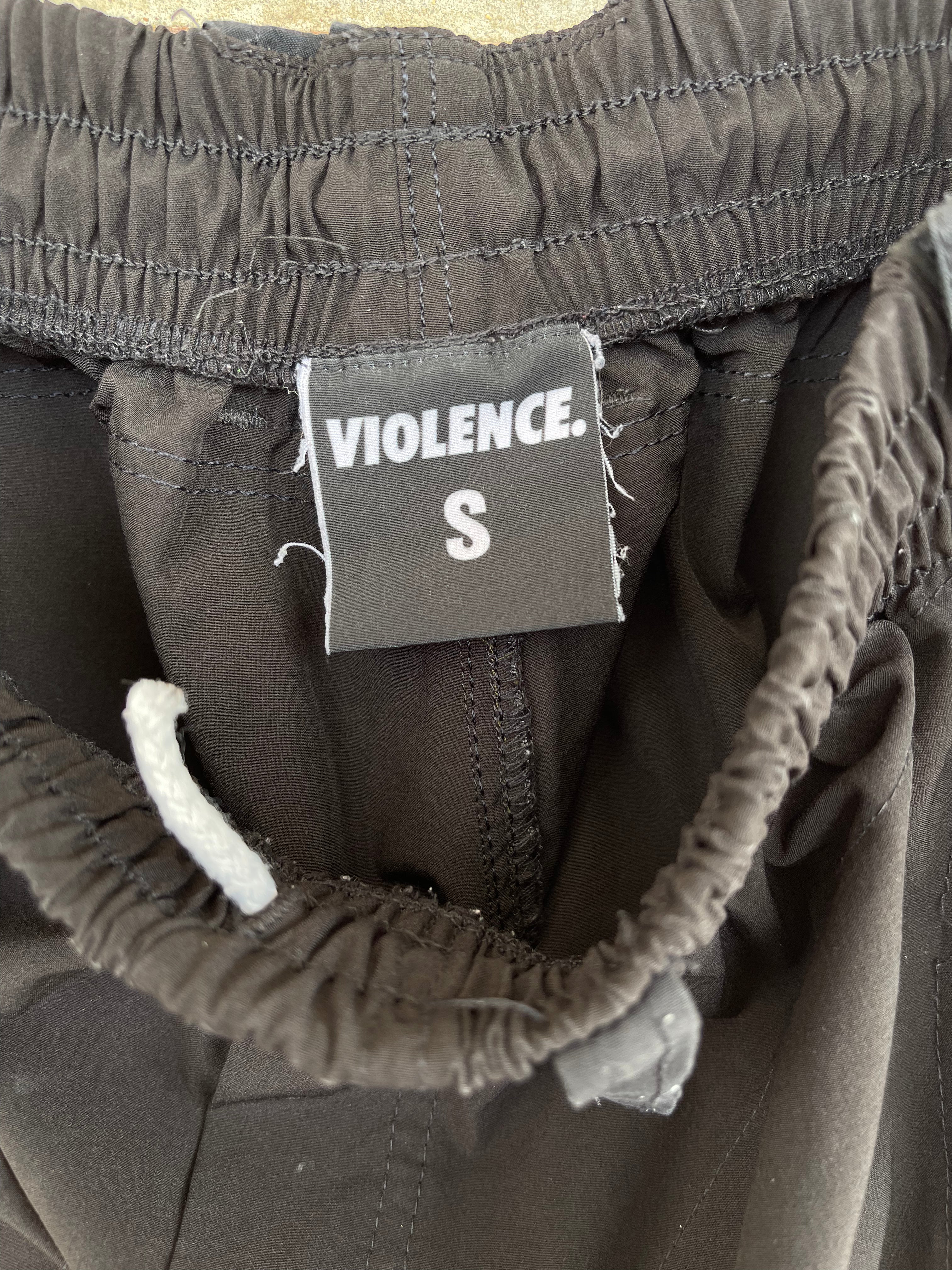 Used Paintball Joggers - "Violence" - Small (Black)