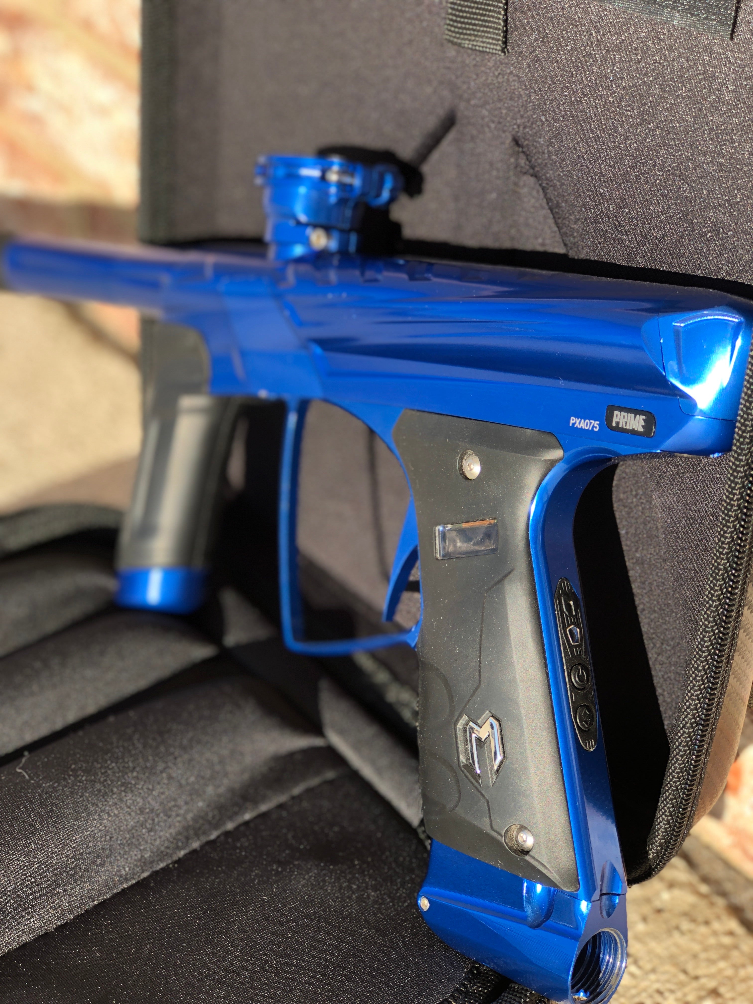 Used MacDev Prime XTS Paintball Gun - Polished Blue