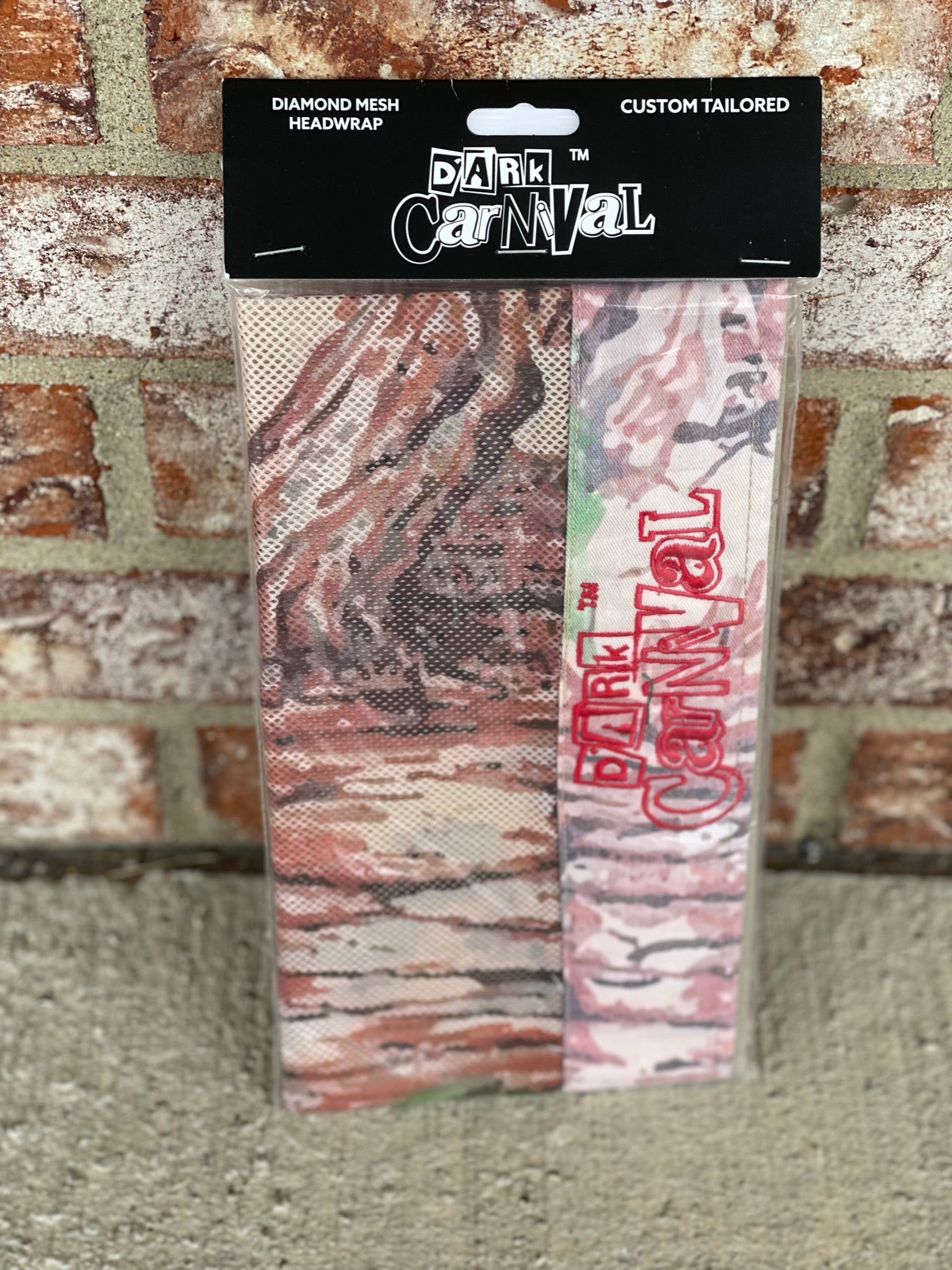 Dark Carnival "Trunk Wrap" Headwrap - Red Embroidery