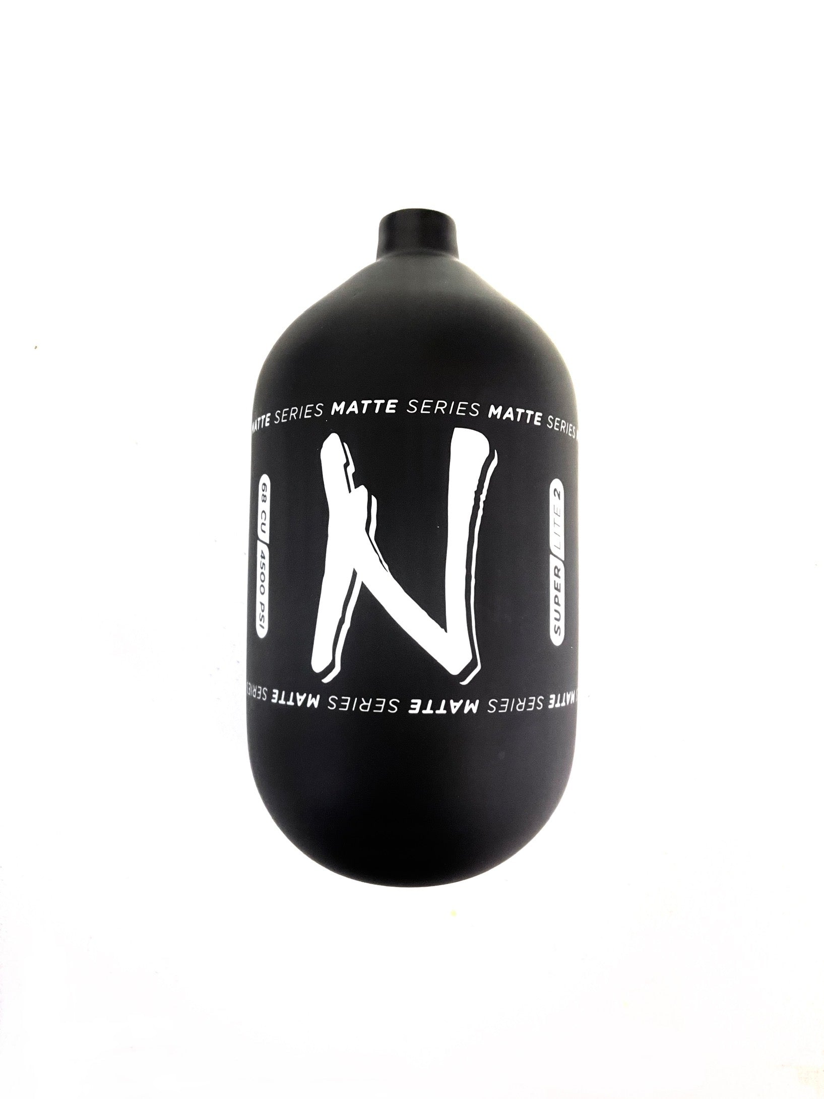 Ninja SL2 68/4500 "Matte Series" Carbon Fiber Paintball Tank BOTTLE ONLY - Black/White