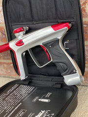 Used DLX Luxe TM40 Paintball Gun - Dust White / Polished Red