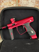 Used Shocker XLS Paintball Gun - Red/Black w/Black Freak XL Barrel Back & Core Barrel Front