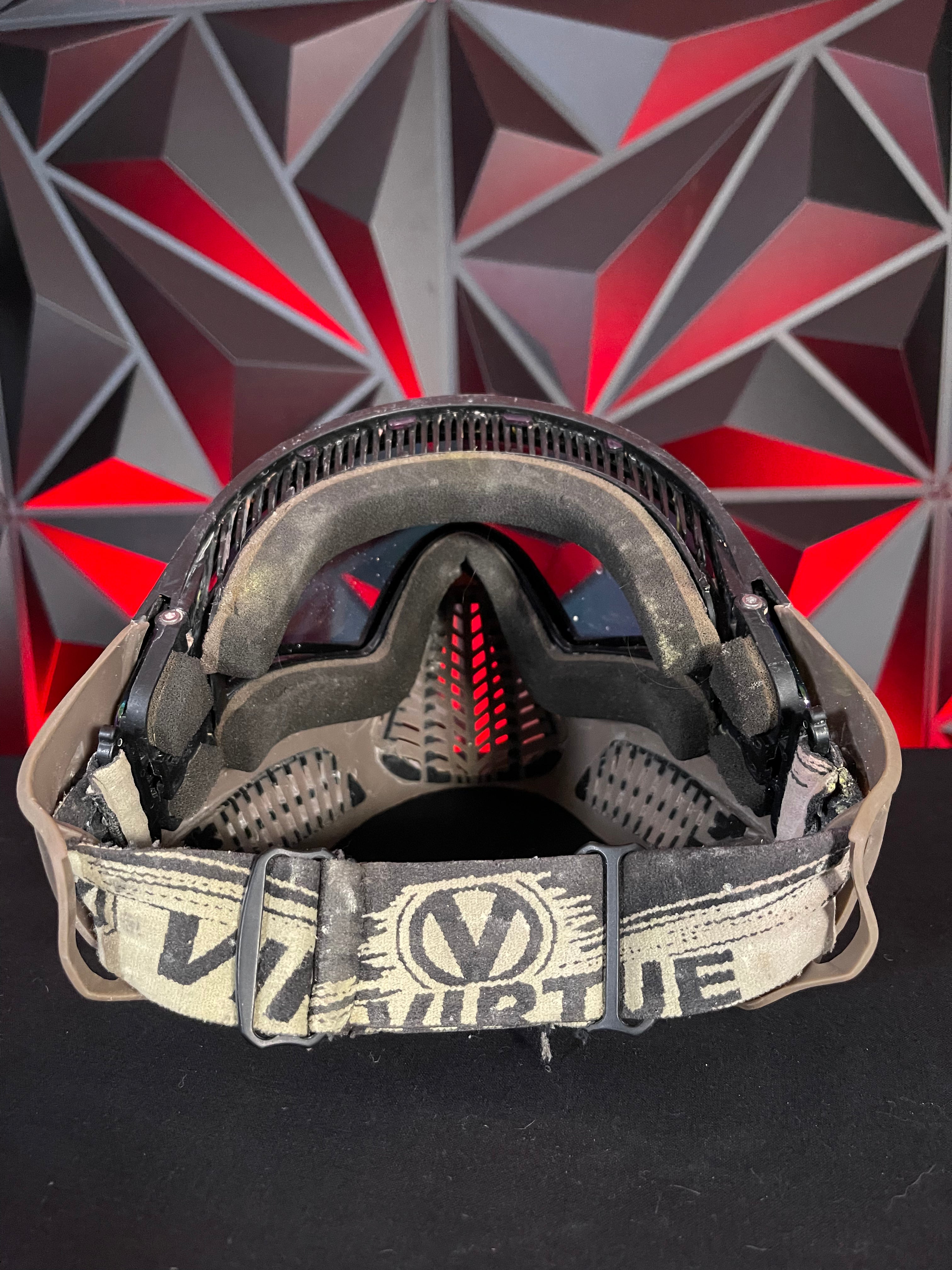 Used Virtue Vio Ascend Paintball Mask - Tan/Black