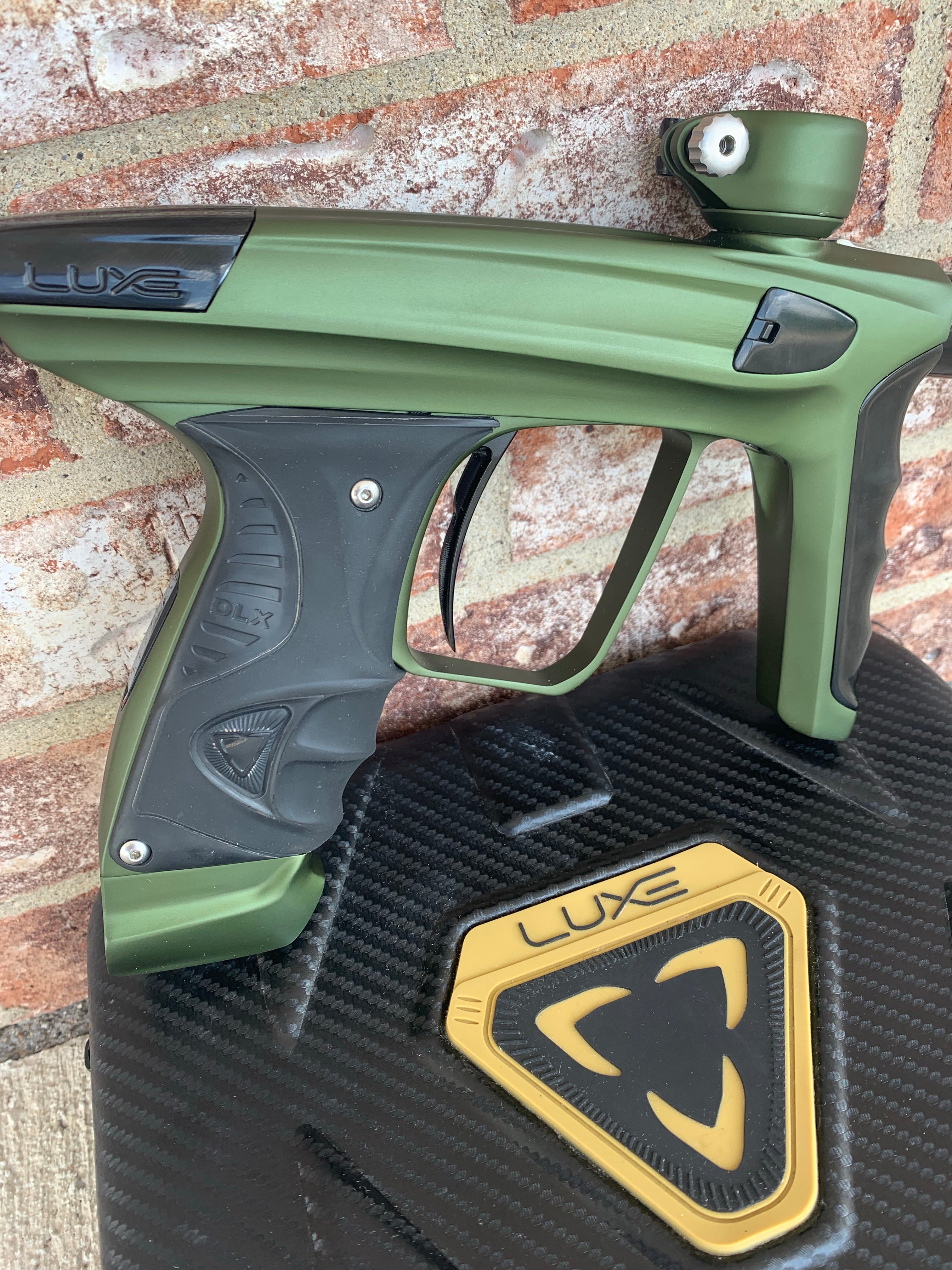 Used Smart Parts Luxe X Paintball Marker- Dust Green/Polished Black