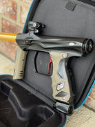 Used Shocker Amp Paintball Gun - Black w/ Red SSC Deuce Trigger and Infamous Red & Gold Silencio FXL Barrel