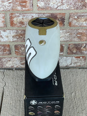 Used Dye R-2 Paintball Loader - White with Olive/Black Speed Feed