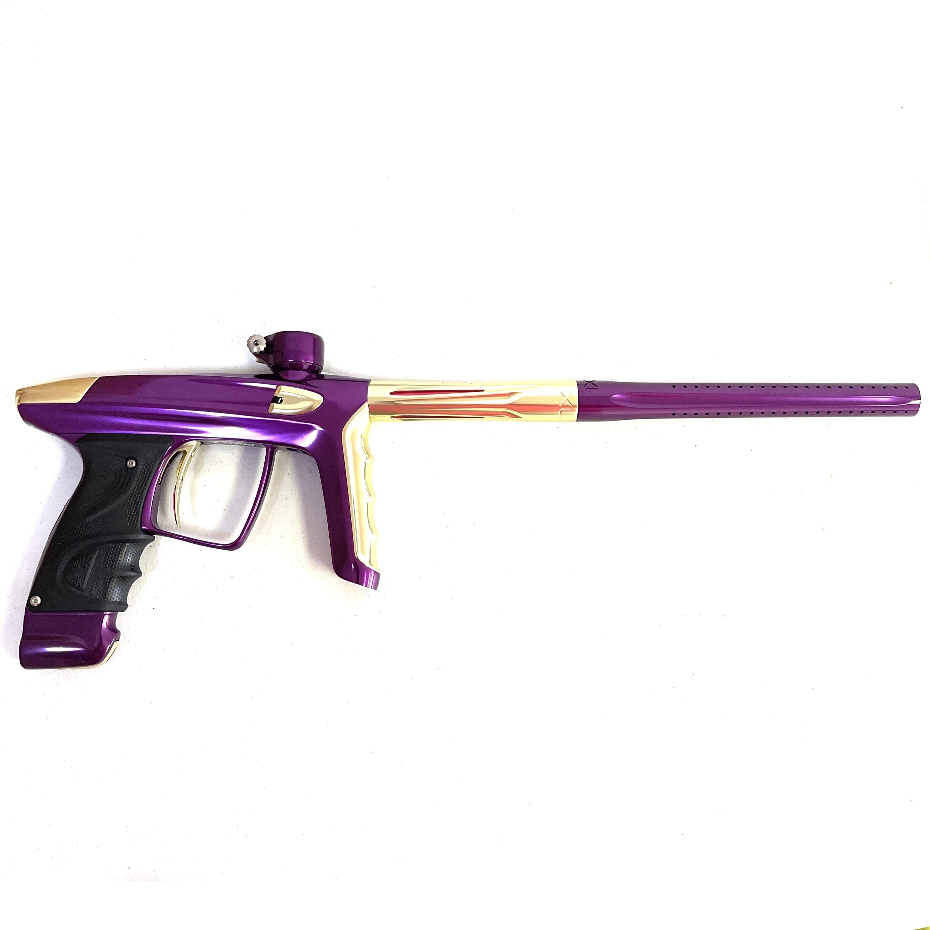 DLX Luxe TM40 Paintball Gun - Polished Purple/Polished Gold