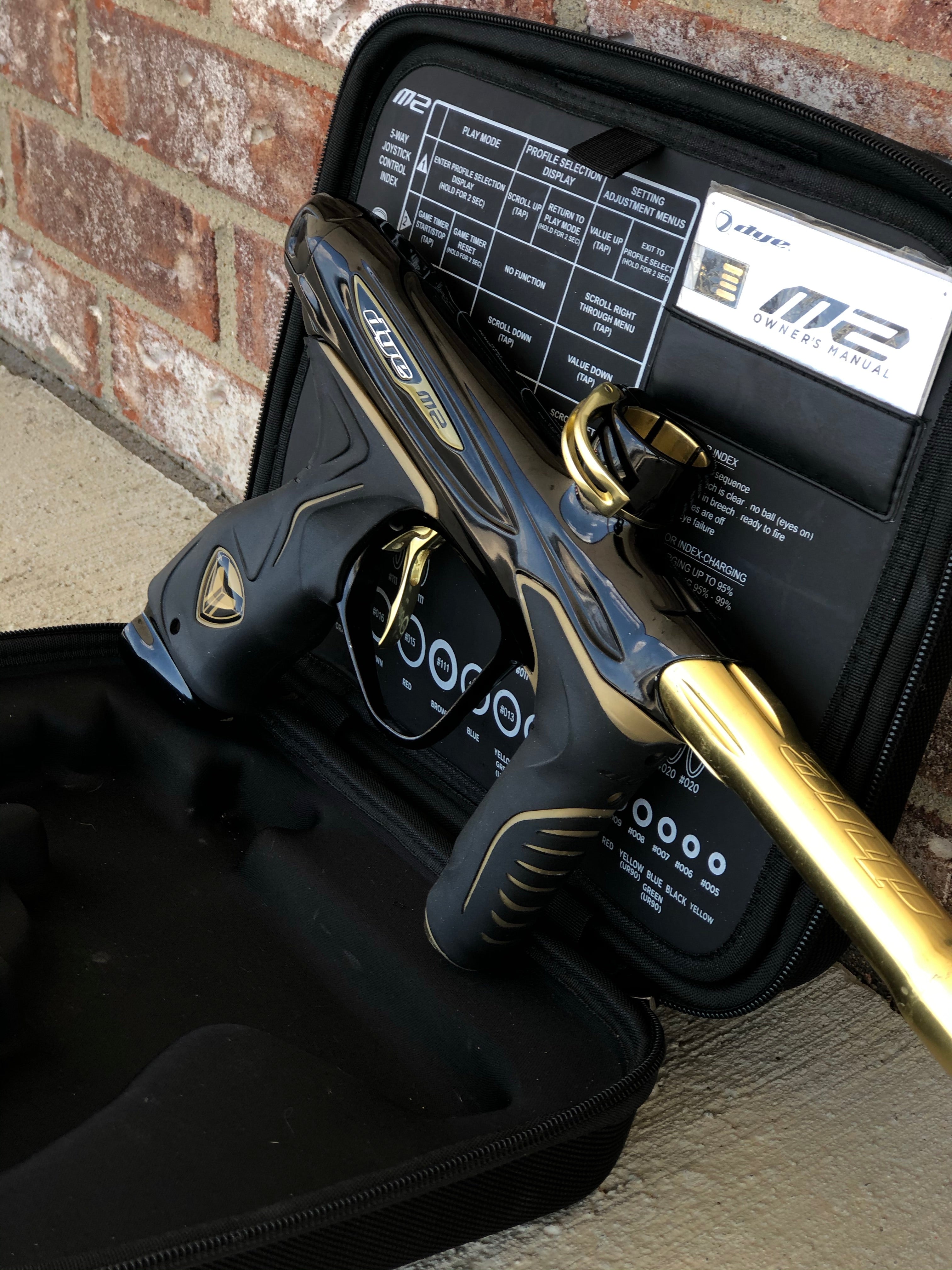 Used Dye M2 MOSAir Paintball Marker - Black/Gold