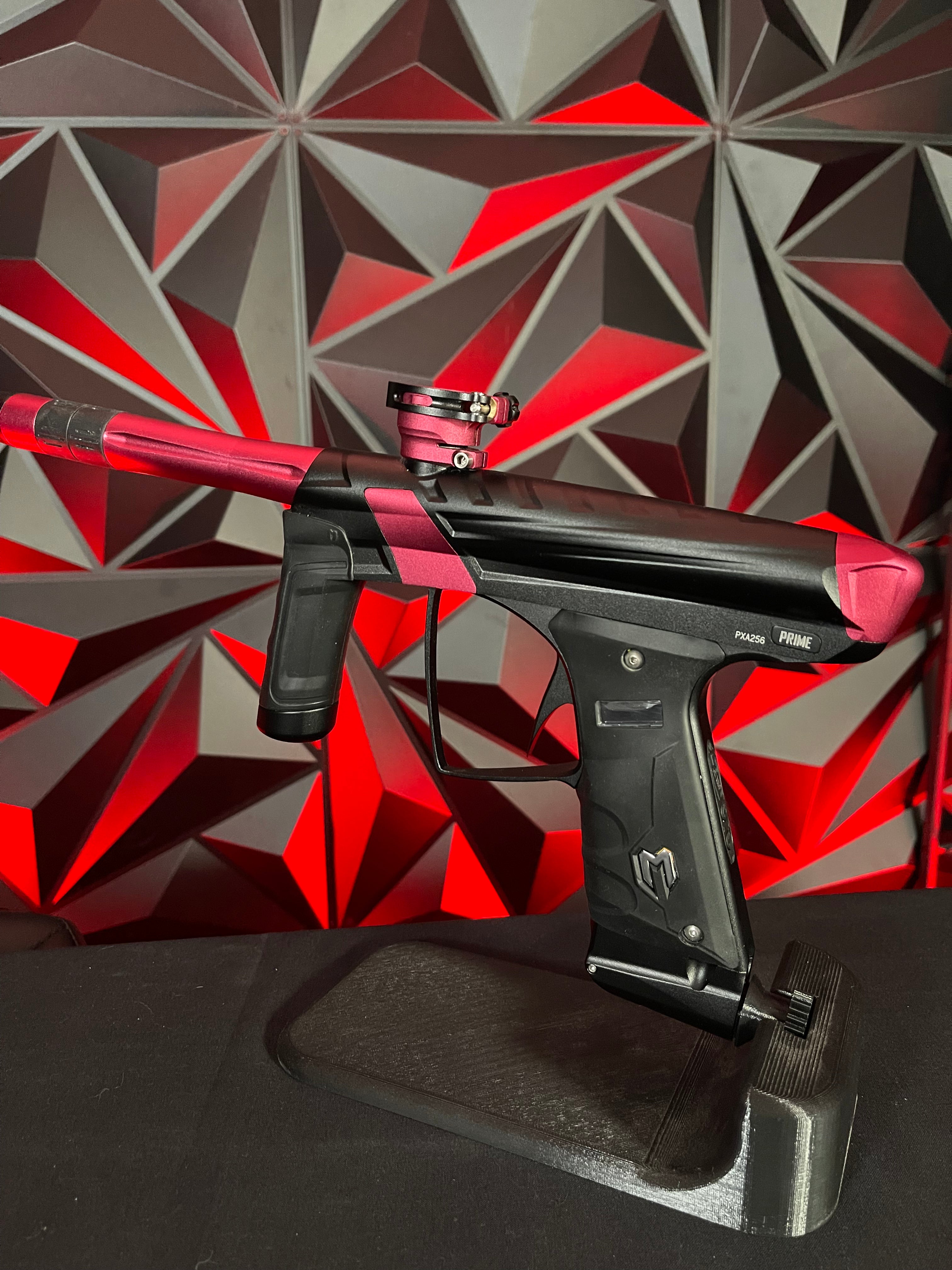 Used MacDev Prime XTS Paintball Gun - Dust Black / Dust Red