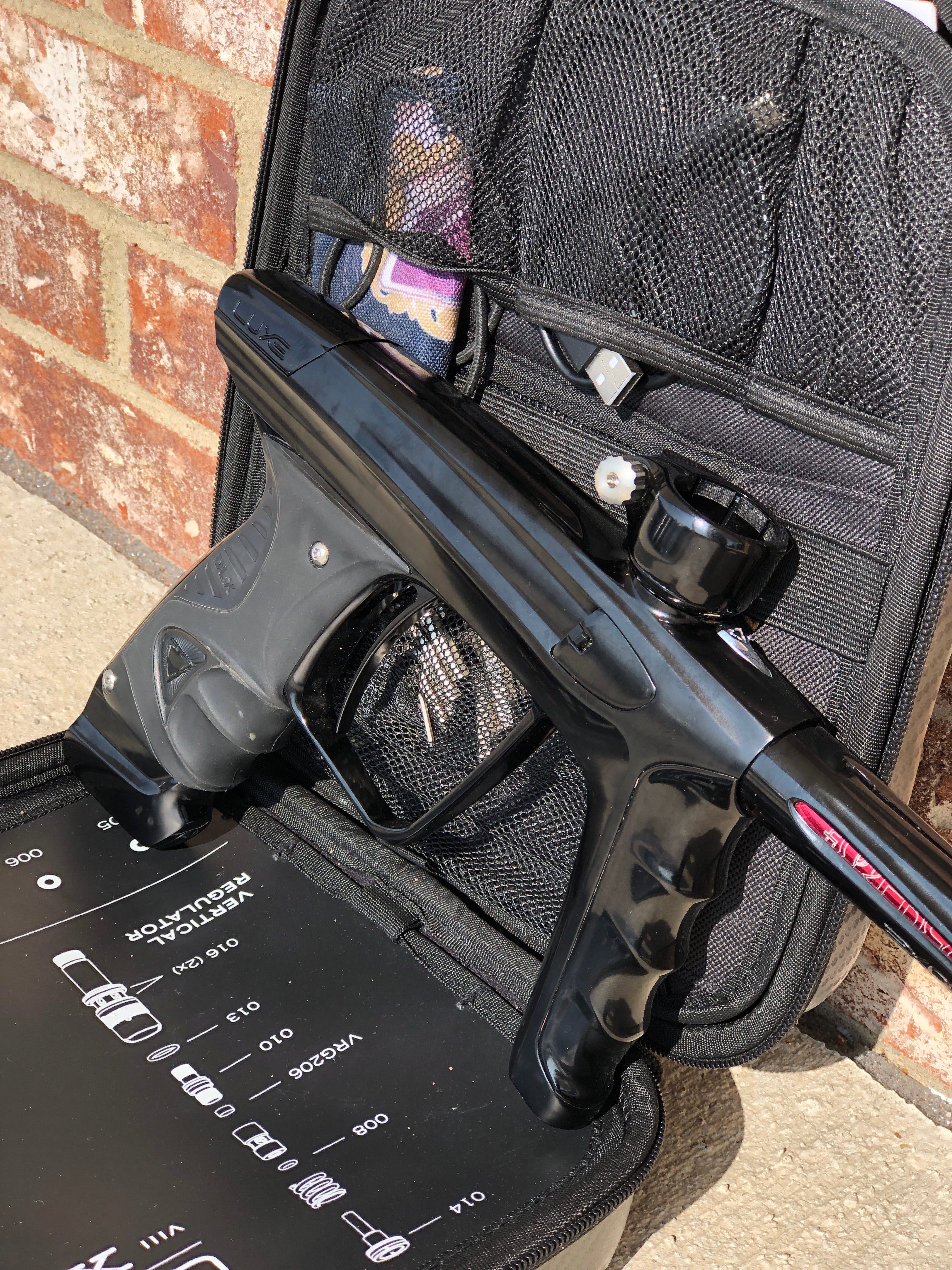 Used DLX Luxe X Paintball Gun - Polished Black