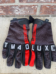 Used HK Army Knucklez Paintball Gloves - Freeline Pro Black/Red - Medium