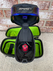 Used Virtue Spire 4 Paintball Loader - Graphic Ice w/ Speed Feed and Exalt Loader Case