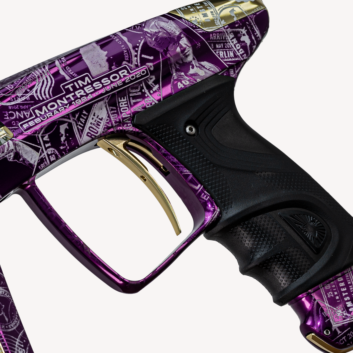 DLX Luxe TM40 Paintball Gun - LE Commemorative Edition Purple/Gold MISPRINT