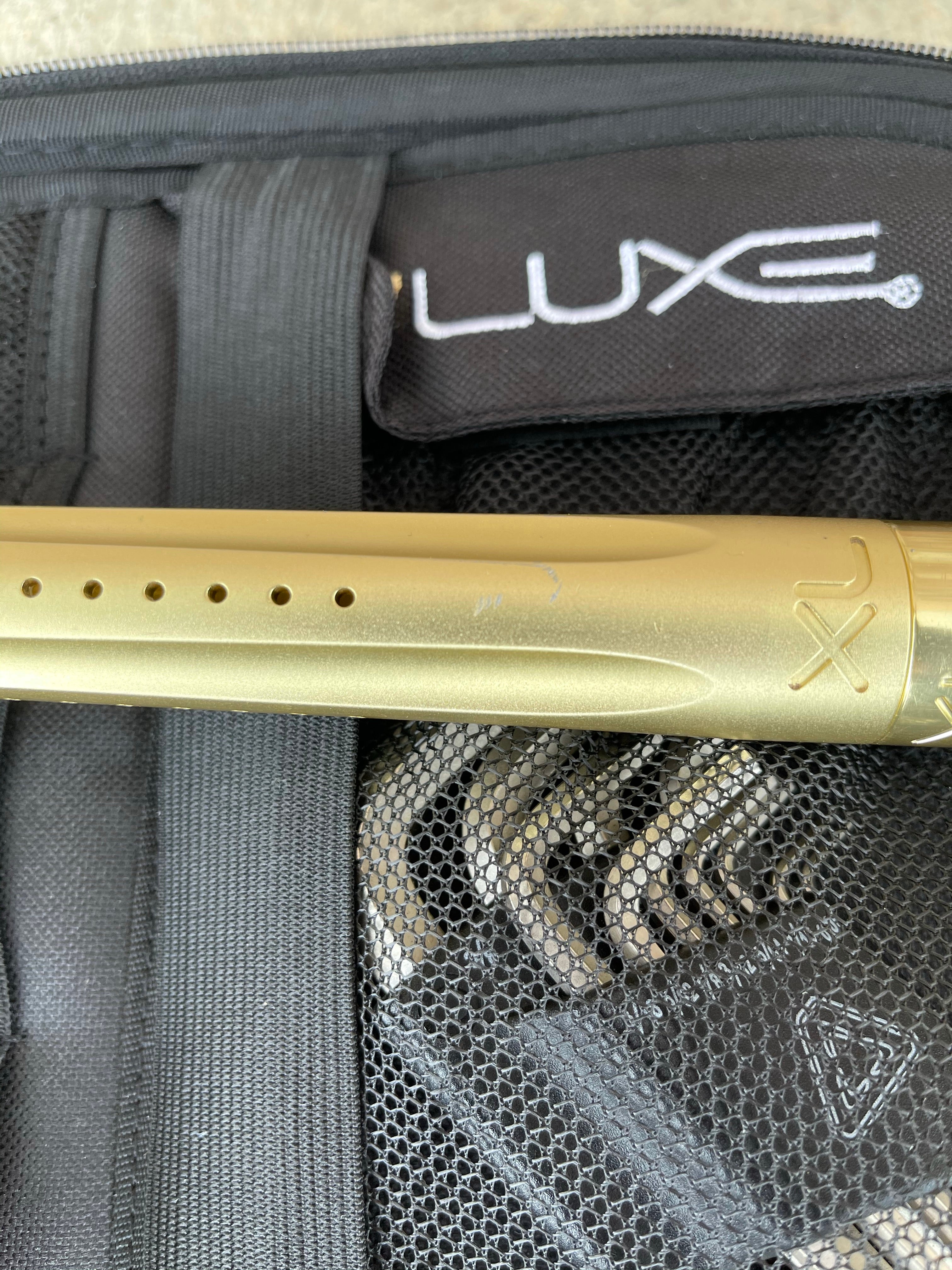 Used DLX Luxe X Paintball Gun - Dust Gold / Polished Gold