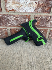 Used Planet Eclipse CS2 Paintball Grips- Black / Green