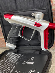Used DLX Luxe TM40 Paintball Gun - Dust White / Polished Red