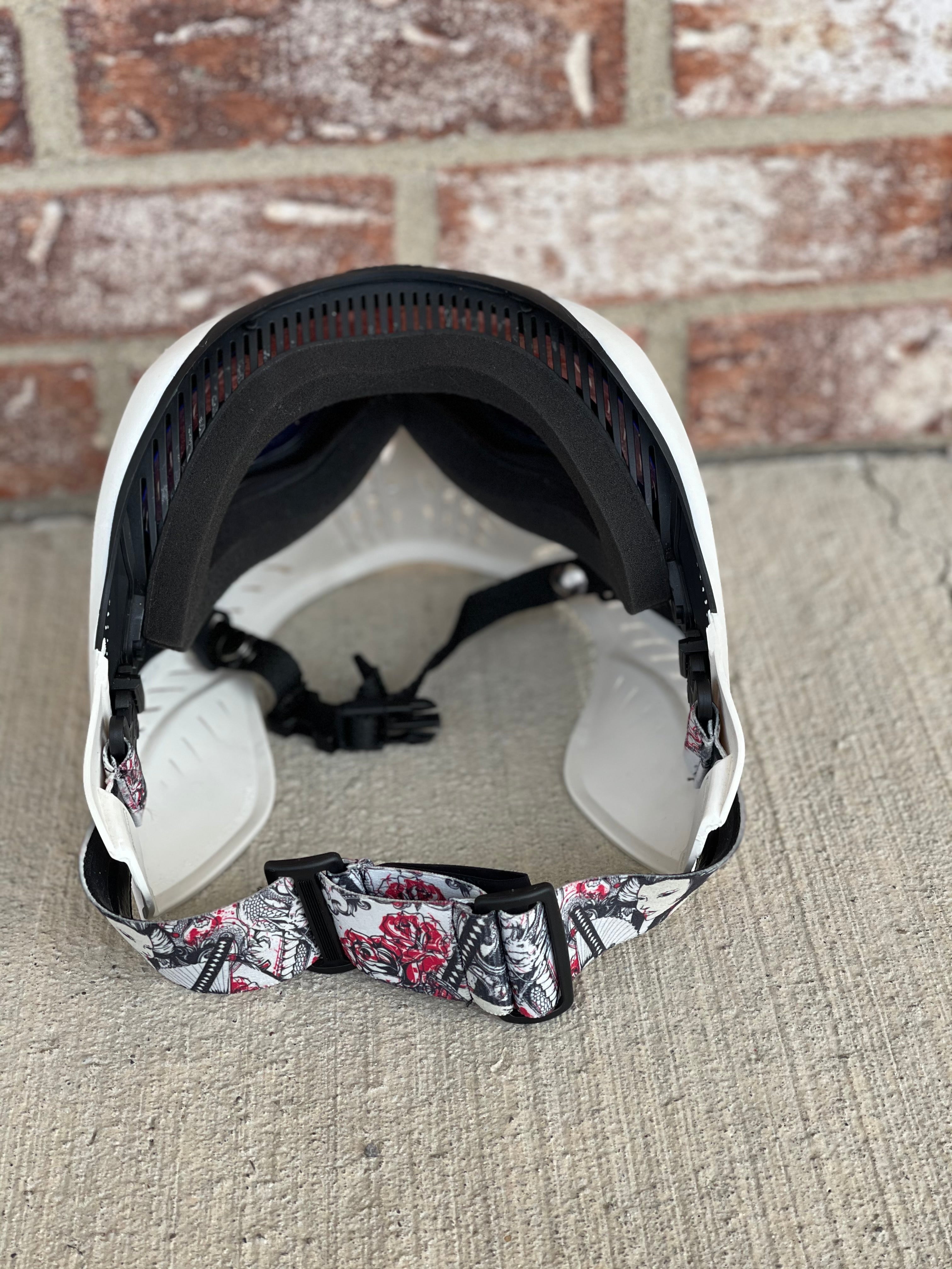 Used V-Force Grills Paintball Mask - White - Addition Lenses