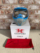 Used Empire EVS Paintball Mask - Grey / Cyan