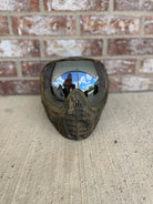 Used Virtue Vio Contour 2 Paintball Mask- Brush Camo w/ 2 lens w/ Soft Goggle Bag