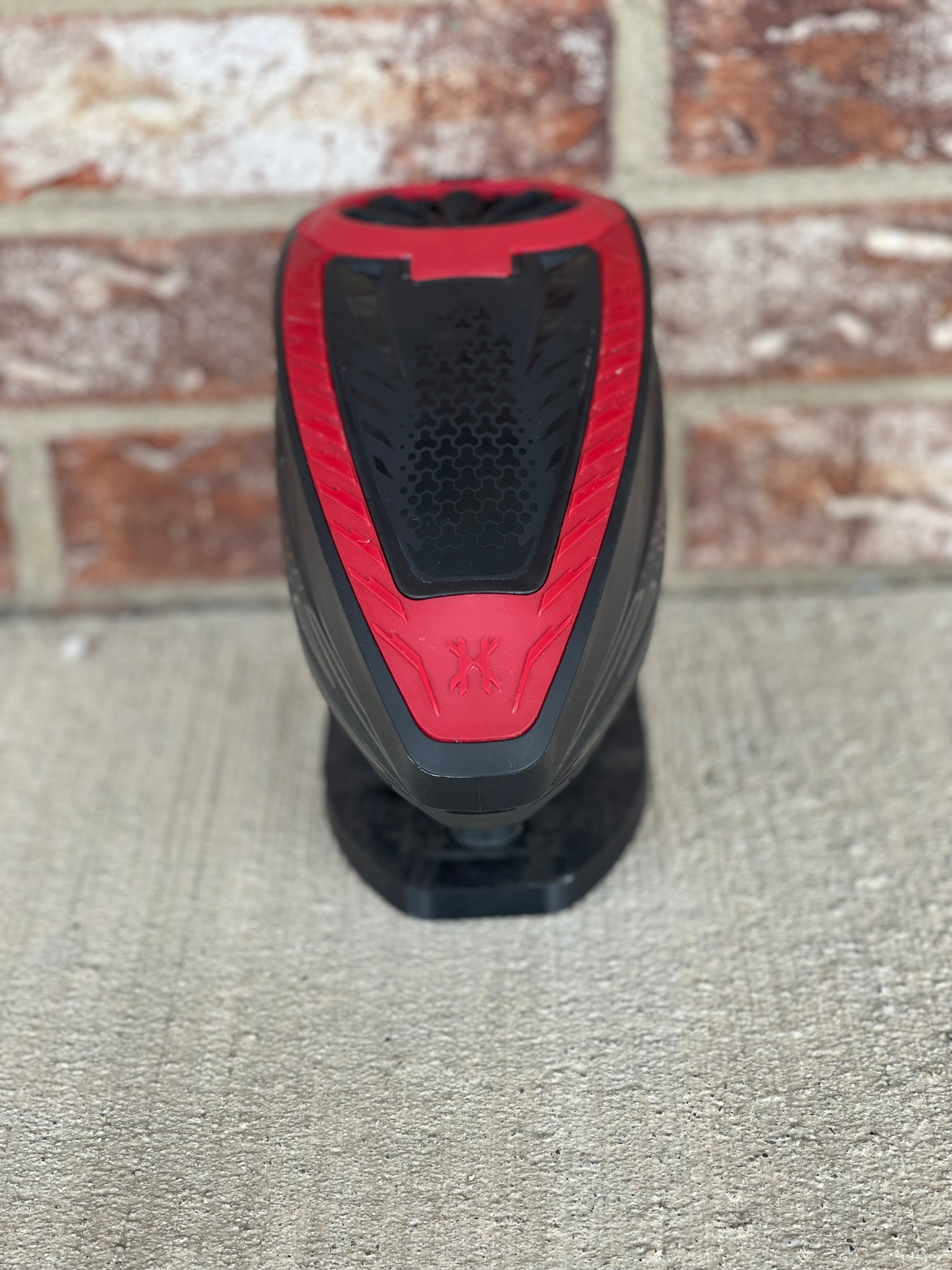 Used HK Army TFX3 Paintball Loader - Black/Red with Rain Lid & Speedfeed