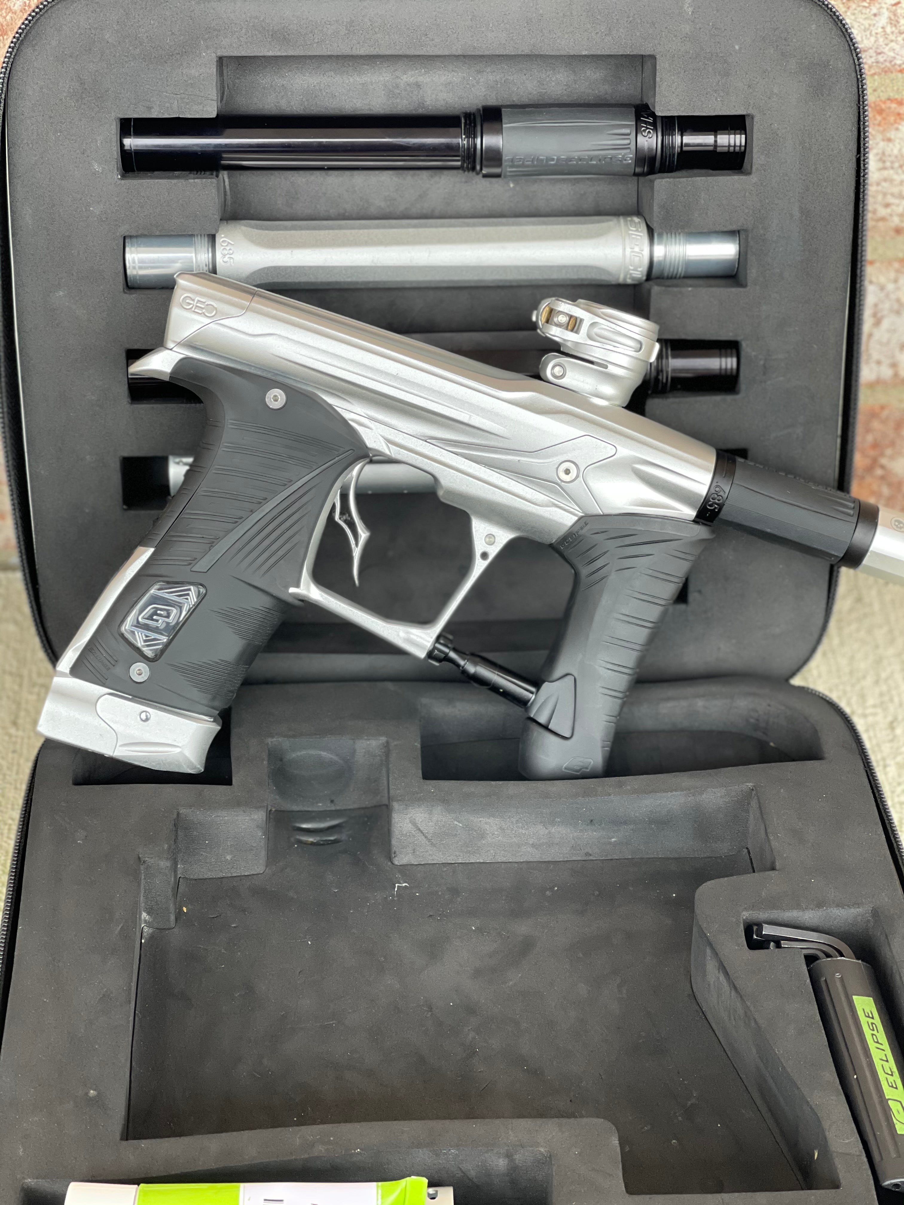 Used Planet Eclipse Geo 3.5 Paintball Gun - Silver