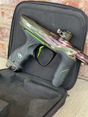 Used Dye M3+ Paintball Gun - PGA Woodland w/Lime Scythe Trigger