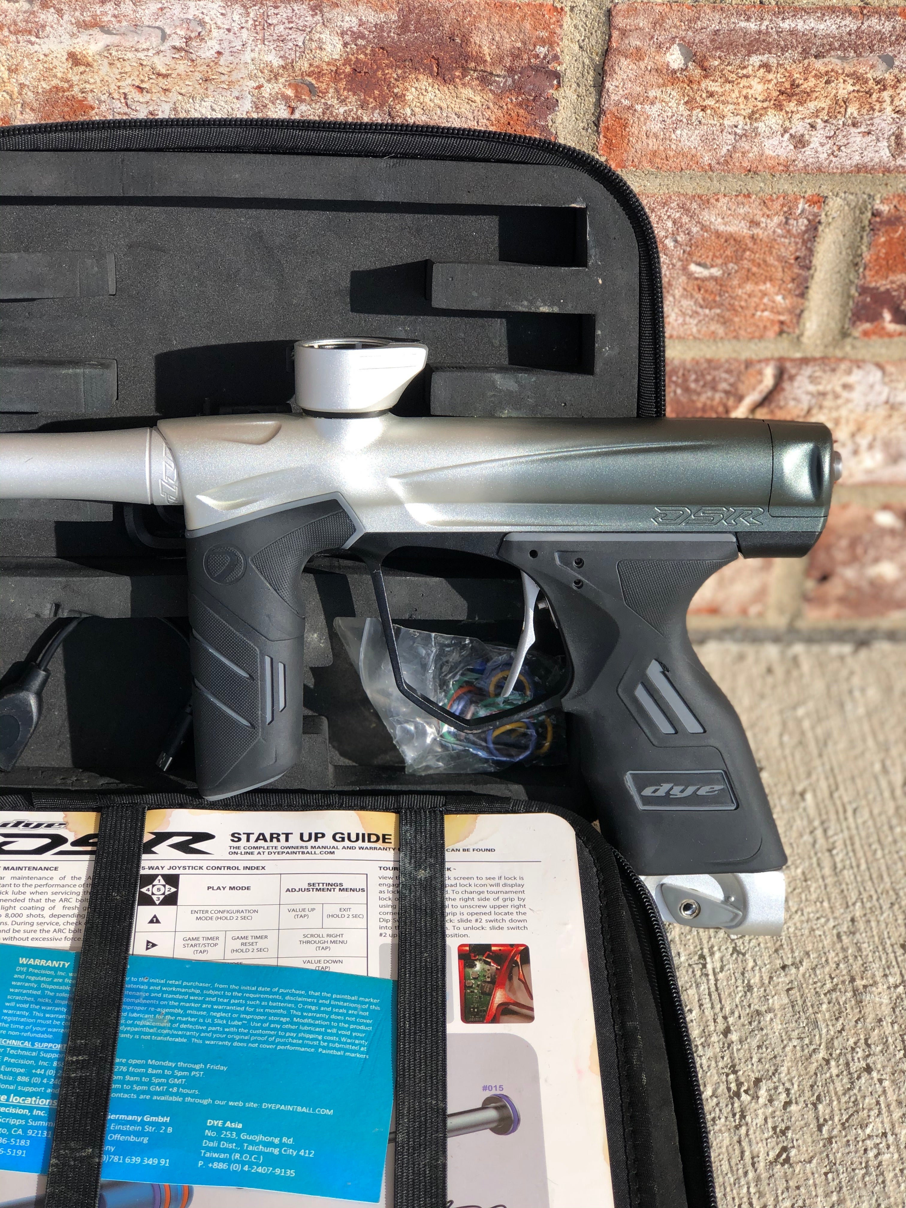 Used Dye DSR Paintball Marker - Silver Bullet