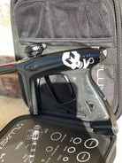 Used DLX Luxe Ice Paintball Gun - LE Mutiny Dust Black w/ Black and Green Grip Kit, Deuce Trigger