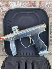 Used HK Army Shocker Amp Paintball Gun - Silver/ Gold