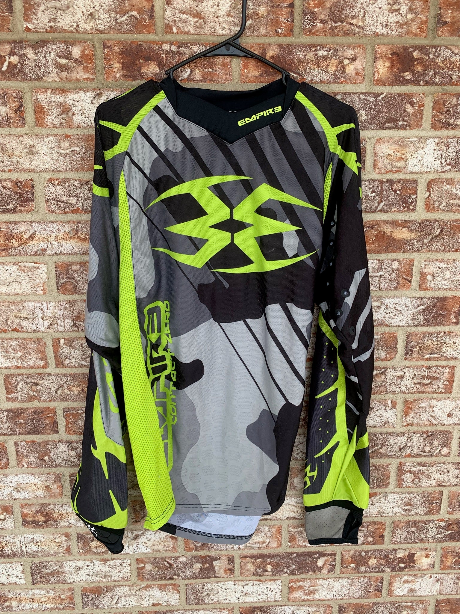 Used Empire Contact Zero F6 Paintball Jersey - Urban/Lime - Large