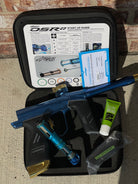 Used Dye DSR+ Paintball Gun - Polished Blue / Polished Gold