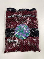 GI Sportz Team Colors Paintballs - 2000 Paintballs - Purple / Teal Shell - Teal Fill