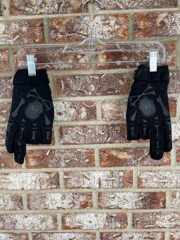 Used HK Army Bones Paintball Gloves - Black - Large