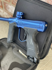 Used Dye DSR+ Paintball Gun - Black Waters (Polished Blue/Polished Black