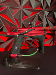 Used Planet Eclipse Etek 5 Paintball Gun - Red w/ OLED & Carbon IC Red Camo Barrel